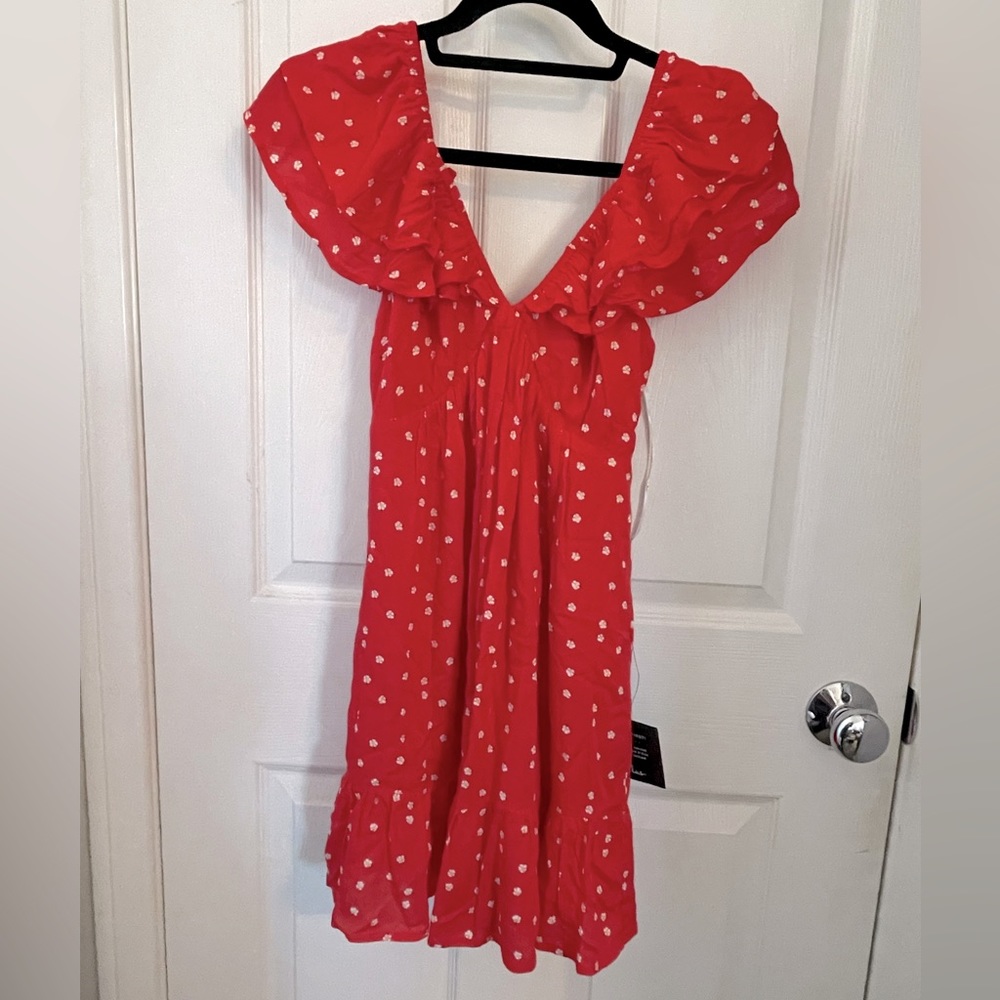 Red floral Lulu’s dress